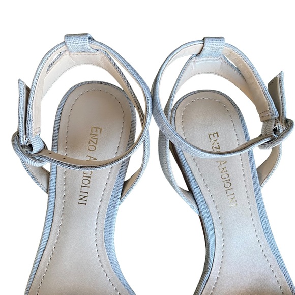 Enzo Angiolini NWT Grey Strappy Sandals 6.5 - Picture 6 of 12